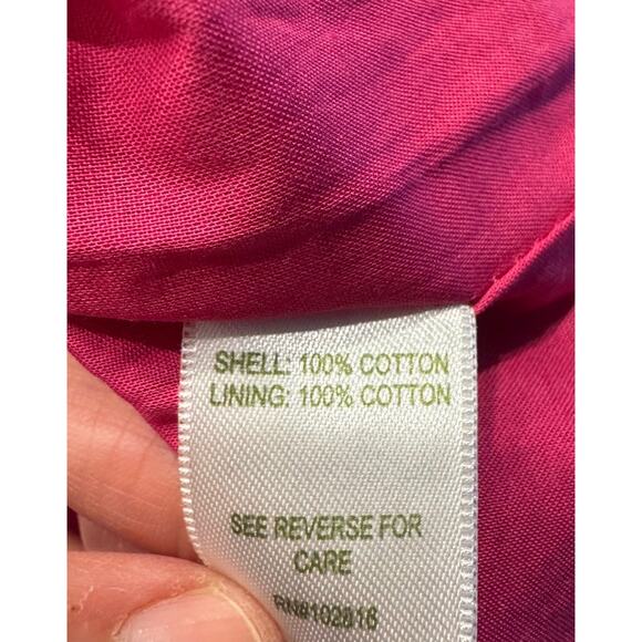 Garnet Hill Pink Eyelet Dress Fuchsia Lace Sundress - Picture 6 of 7